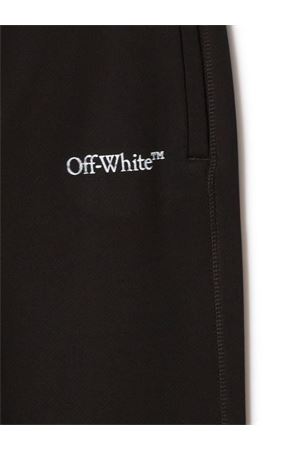 pantalone in cotone nero OFF WHITE KIDS | OBCH001F23FLE0021001